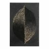 Madison Park Charcoal Leaf Heavy Textured Canvas Wall Art