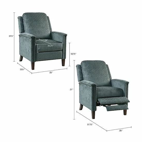 Madison Park Cecile Recliner Arm Chair - Image 9