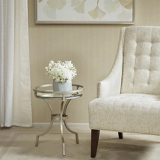 Madison Park Harold Silver Finish End Table - Image 2