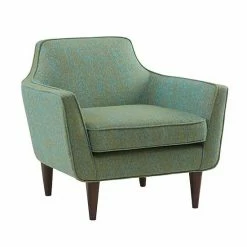 Madison Park Taye Mid-Century Accent Chair Blue Green