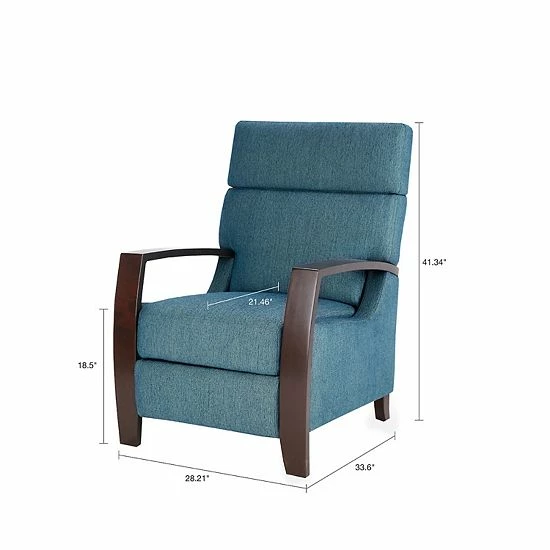 Madison Park Arthur Push Back Recliner Chair - Image 11
