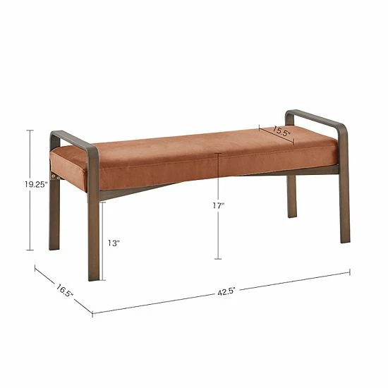 Madison Park Hendrick Accent Bench - Image 7