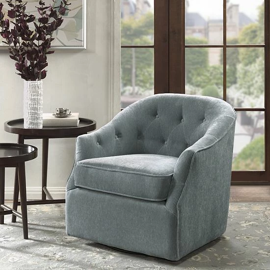Madison Park Gayla Swivel Arm Chair - Image 2