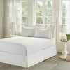 Madison Park Essentials Ruffled Bedskirt & Sham Set White