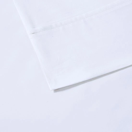 Madison Park 200 Thread Count Cotton Peached Percale Sheet Set Teal - Image 10