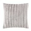 Madison Park Duke Faux Fur Square Throw Pillow Chocolate