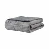 Madison Park Parker Oversized Corduroy Plush Down Alternative Throw Gray