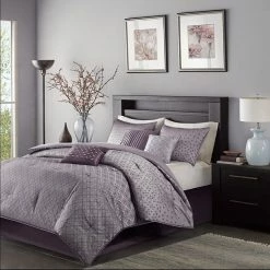 Madison Park Morris 7-piece Bed Set Silver